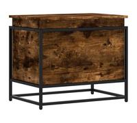 vidaXL Boîte de Rangement avec Couvercle chêne fumé Bois d'ingénierie, boîte à couvertures, Coffre de Rangement, boîte de Rangement pour Jouets