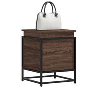vidaXL Boîte de rangement avec couvercle chêne marron bois ingénierie