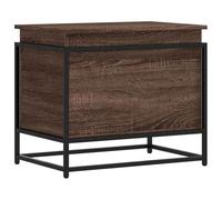 vidaXL Boîte de Rangement avec Couvercle chêne Marron Bois ingénierie, boîte à couvertures, Coffre de Rangement, boîte de Rangement pour Jouets