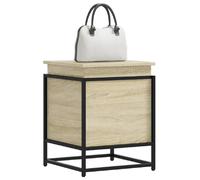 vidaXL Boîte de rangement avec couvercle chêne sonoma bois ingénierie