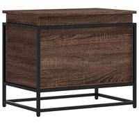 vidaXL Boîte de Rangement avec Couvercle chêne Marron Bois ingénierie, boîte à couvertures, Coffre de Rangement, boîte de Rangement pour Jouets