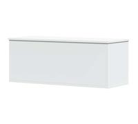vidaXL Boîte de Rangement Blanc 90x35x35 cm Bois d'ingénierie, boîte à couvertures, Coffre de Rangement, boîte de Rangement pour vêtements