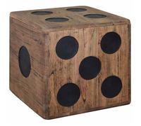vidaXL Boîte de rangement Bois Mindi 40 x 40 x 40 cm Design Dés