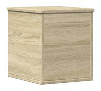 vidaXL Boîte de rangement chêne sonoma 30x35x35 cm bois d'ingénierie, boîte à couvertures, coffre de rangement, boîte de 840669