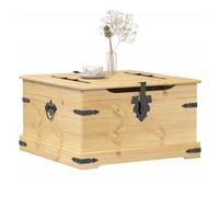 vidaXL Boîte de rangement Corona 78x78x45 cm bois de pin massif, boîte à couvertures, coffre de rangement, boîte de 4002771