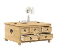 vidaXL Boîte de rangement Corona 90x78x45 cm bois de pin massif coffre à couvertures