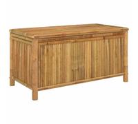 vidaXL Boîte de Rangement de Jardin 110x52x55 cm Bambou, boîte de Rangement extérieure, boîte de Couverture, Mallette de Rangement, Coffre à Outils