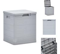 vidaXL Boîte de rangement de jardin 90 L gris clair - Boîtes de jardin