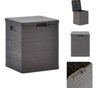 vidaXL Boîte de rangement de jardin 90 L Marron - Boîtes de jardin