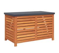 vidaXL Coffre de jardin 90x48x55 cm en bois massif d'eucalyptus