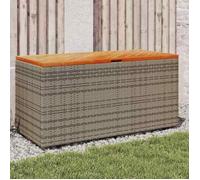 vidaXL Boîte de Rangement de Jardin, Coffre à Outils, Meuble de Rangement, Organisateur de Terrasse Patio, Gris Résine 365956