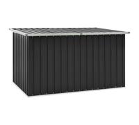 vidaXL Boîte de Rangement de Jardin, Coffre de Stockage, Outils de Jardinage, Organisateur de Terrasse Patio Arrière-Cour Extérieur, Anthracite