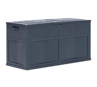 vidaXL Boîte de rangement de jardin 320 L noir