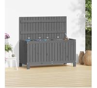 vidaXL Boîte de rangement de jardin Gris 115x49x60 cm Bois de pin 823838