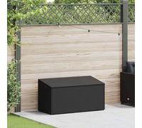 vidaXL Boîte de rangement de jardin Noir 110 x 50 x 58 cm Poly rotin