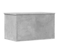 vidaXL Boîte de rangement gris béton 60x35x35 cm bois d'ingénierie, boîte à couvertures, coffre de rangement, boîte de 840677