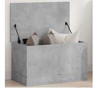 vidaXL Boîte de rangement gris béton 60x35x35 cm bois d'ingénierie, boîte à couvertures, coffre de rangement, boîte de 840677