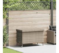 vidaXL Boîte de rangement - Gris clair