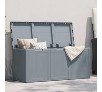 vidaXL Boîte de rangement jardin 270 L - Gris