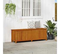 vidaXL Boîte de rangement de jardin 175x50x58 cm en bois massif d'acacia