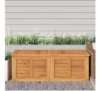 vidaXL Coffre de jardin avec sac 150x50x55 cm bois massif teck