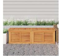 vidaXL Coffre de jardin avec sac 175x50x55 cm bois massif teck