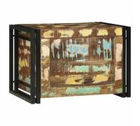vidaXL Boîte de rangement Marron et Noir 60 x 40 x 41 cm bois recyclé | Style vintage qui donne un côté rustique, Super généreux avec 120 litres d'espace, Fait en bois récupéré solide, ça va durer