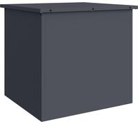 vidaXL Boîte de rangement pour jardin en acier galvanisé, 55 x 50,5 x 50 cm, capacité de 117 litres