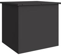 vidaXL Coffre de rangement d'extérieur noir 55 x 50,5 x 50 cm en acier