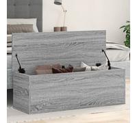 vidaXL Boîte de rangement sonoma gris 102x35x35 cm bois d'ingénierie