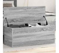vidaXL Boîte de rangement sonoma gris 90x35x35 cm bois d'ingénierie, boîte à couvertures, coffre de rangement, boîte de 840686