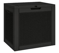 vidaXL Coffre de jardin noir 55,5x43x53 cm Polypropylène