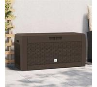 vidaXL Boîte de stockage de jardin Marron 119x48x60 cm Polypropylène 152196 Marron G