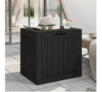 vidaXL Coffre de jardin noir 55,5x43x53 cm Polypropylène