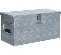 Vidaxl Boîte en aluminium 61,5 x 26,5 x 30 cm Silberfarbe