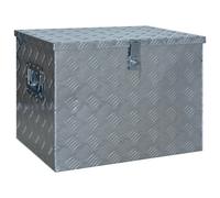 vidaXL Caisse en aluminium 610 x 430 x 455 mm Argenté