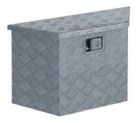 vidaXL Boîte en aluminium 70 x 24 x 42 cm Trapézoïdal Argenté G