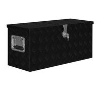 vidaXL Caisse en aluminium 80×30×35 cm Noir