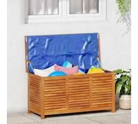 vidaXL Coffre de jardin avec fentes d'aération 113x50x56 cm bois massif acacia