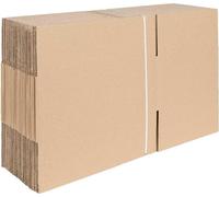 vidaXL Boîte pliante avec mémoire 50 pcs Nature 35 x 24 x 15 cm Carton