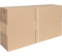 vidaXL Boîte pliante avec mémoire 50 pcs Nature 40 x 30 x 10 cm Carton