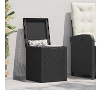 VidaXL Boîte Rangement Jardin 90L Noir