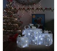 vidaXL Boîtes-cadeaux Noël LED - Intérieur/Extérieur