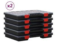 boîtes d'assortiment vidaXL 10 pcs. 40x30x5 cm polypropylène