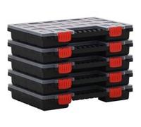 vidaXL Boîtes d'assortiment 5 pcs 34,5x25x5 cm Polypropylène