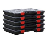 boîtes d'assortiment vidaXL 5 pcs. 40x30x5 cm polypropylène
