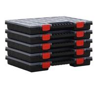 boîtes d'assortiment vidaXL 5 pcs. 40x30x5 cm polypropylène