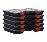 vidaXL Boîtes d'assortiment 5 pcs 40x30x5 cm Polypropylène