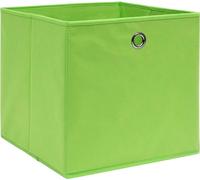 vidaXL Boîtes de rangement 10 pcs. Vert 32x32x32 cm Tissu