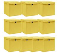 VidaXL Boîtes de rangement Jaune